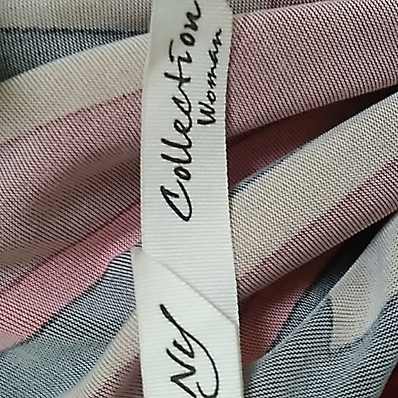 NY Collection Multicolor Criss Cross Back Dress. Size 1X NWT - Picture 8 of 10